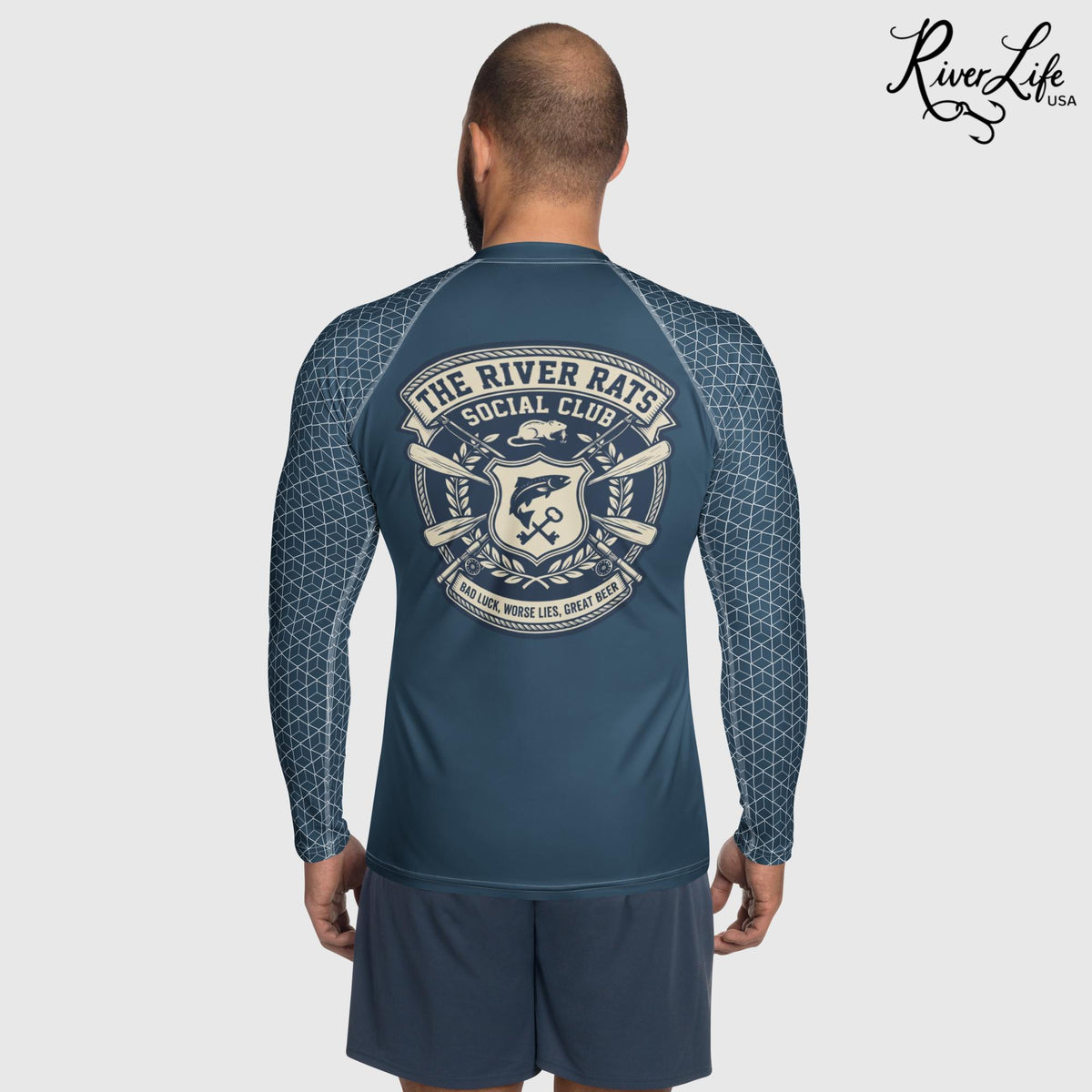 River Rats Social Club | Men's Rash Guard-S-River Life USA