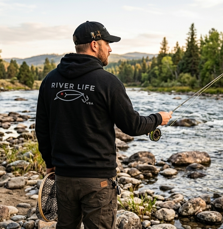 Red X-Eye Lure | Men's Zip Hoodie