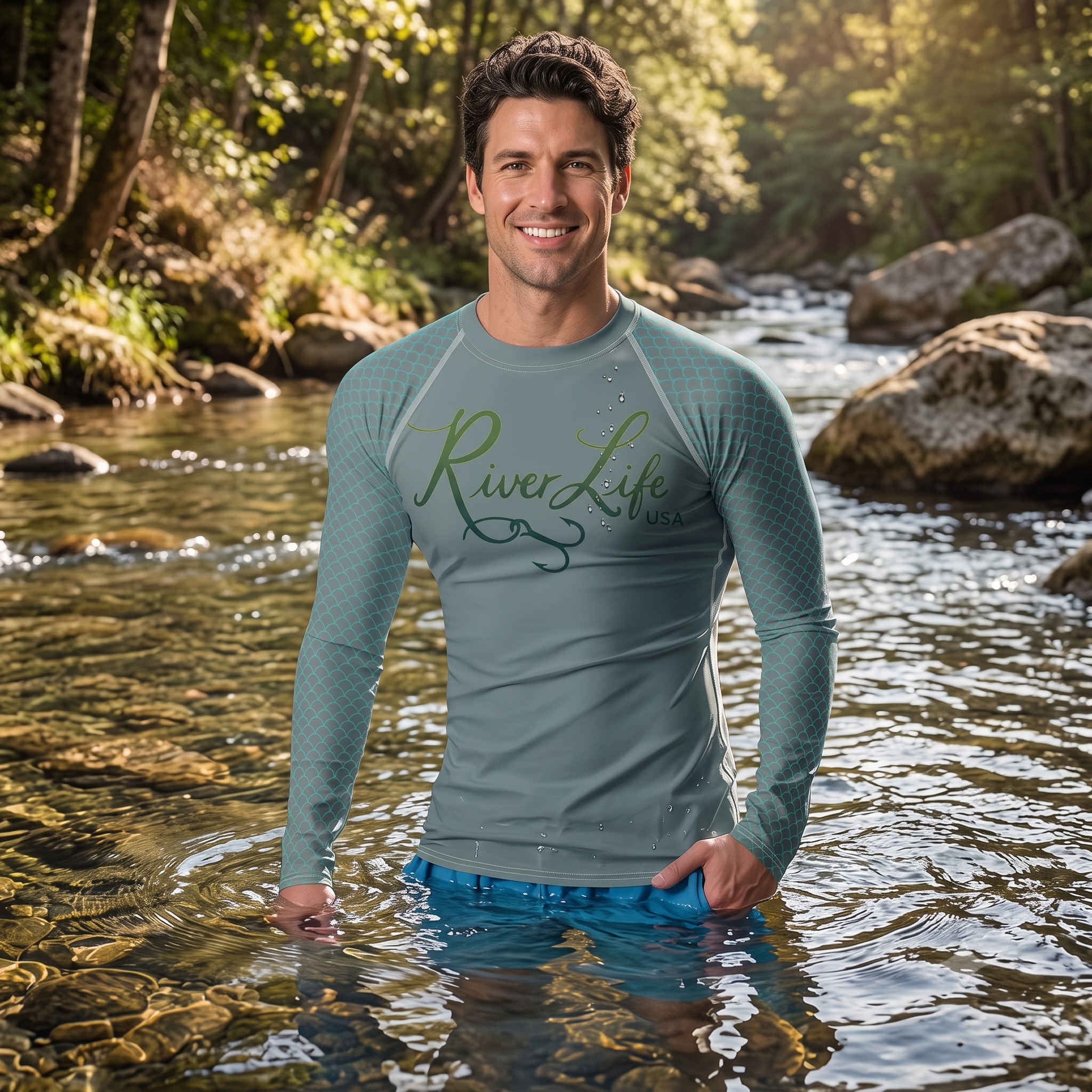 Spectrum | Men's Rash Guard-XS-River Life USA