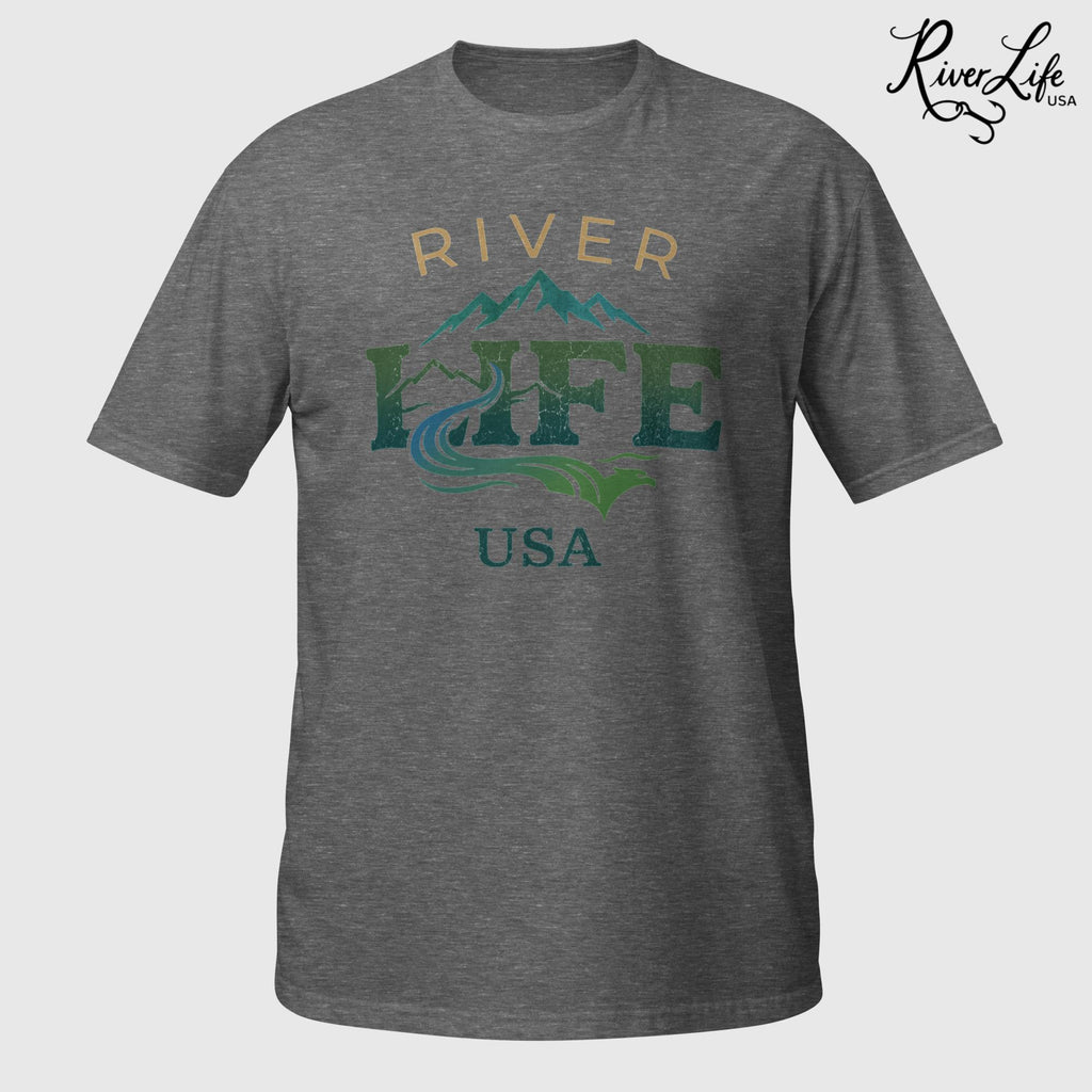Spectrum | Short-Sleeve Unisex T-Shirt-Graphite Heather-River Life USA