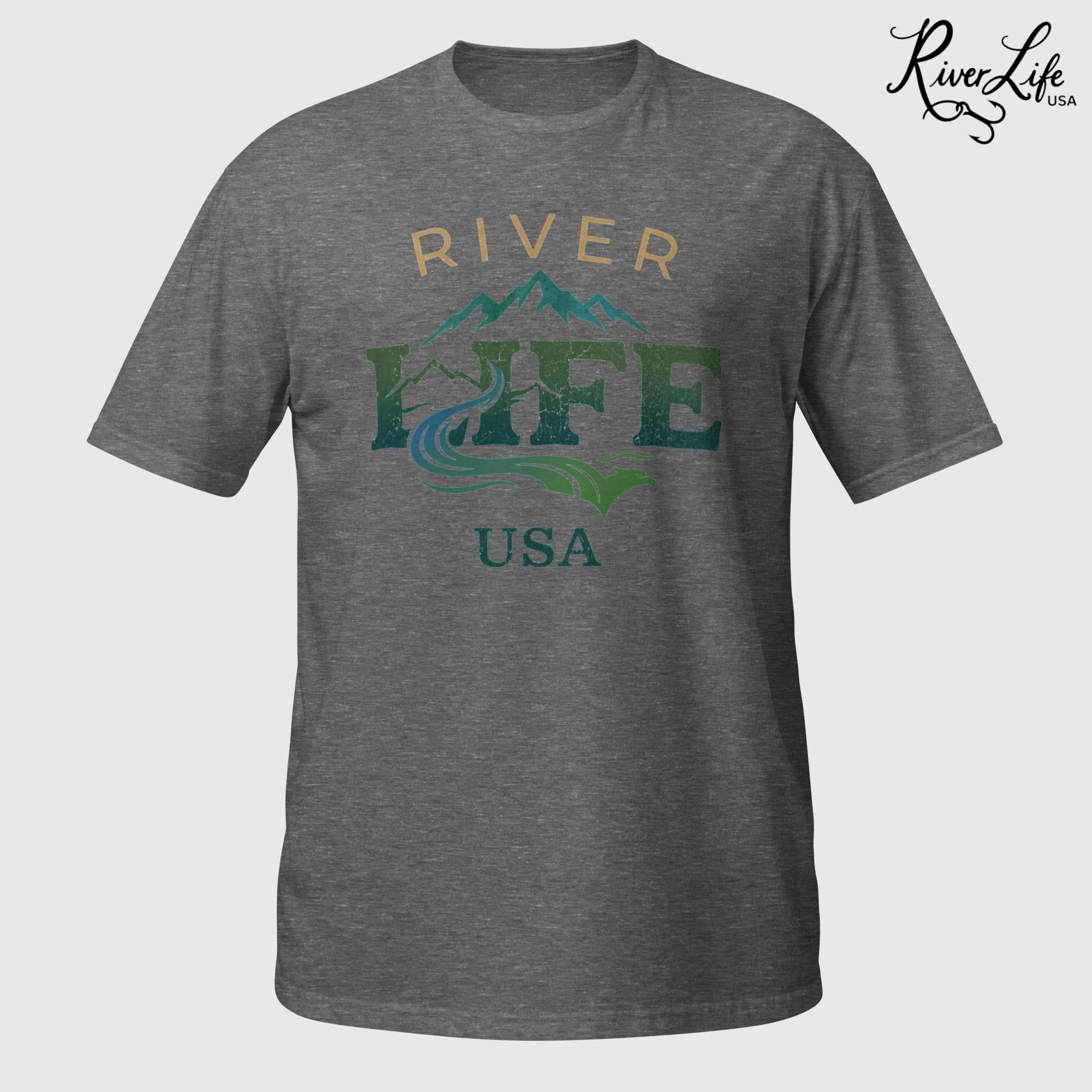 Spectrum | Short-Sleeve Unisex T-Shirt-Graphite Heather-River Life USA