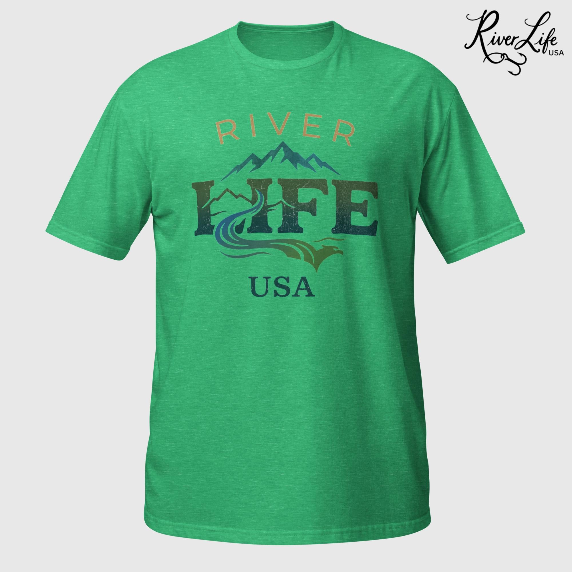 Spectrum | Short-Sleeve Unisex T-Shirt-Heather Irish Green-River Life USA