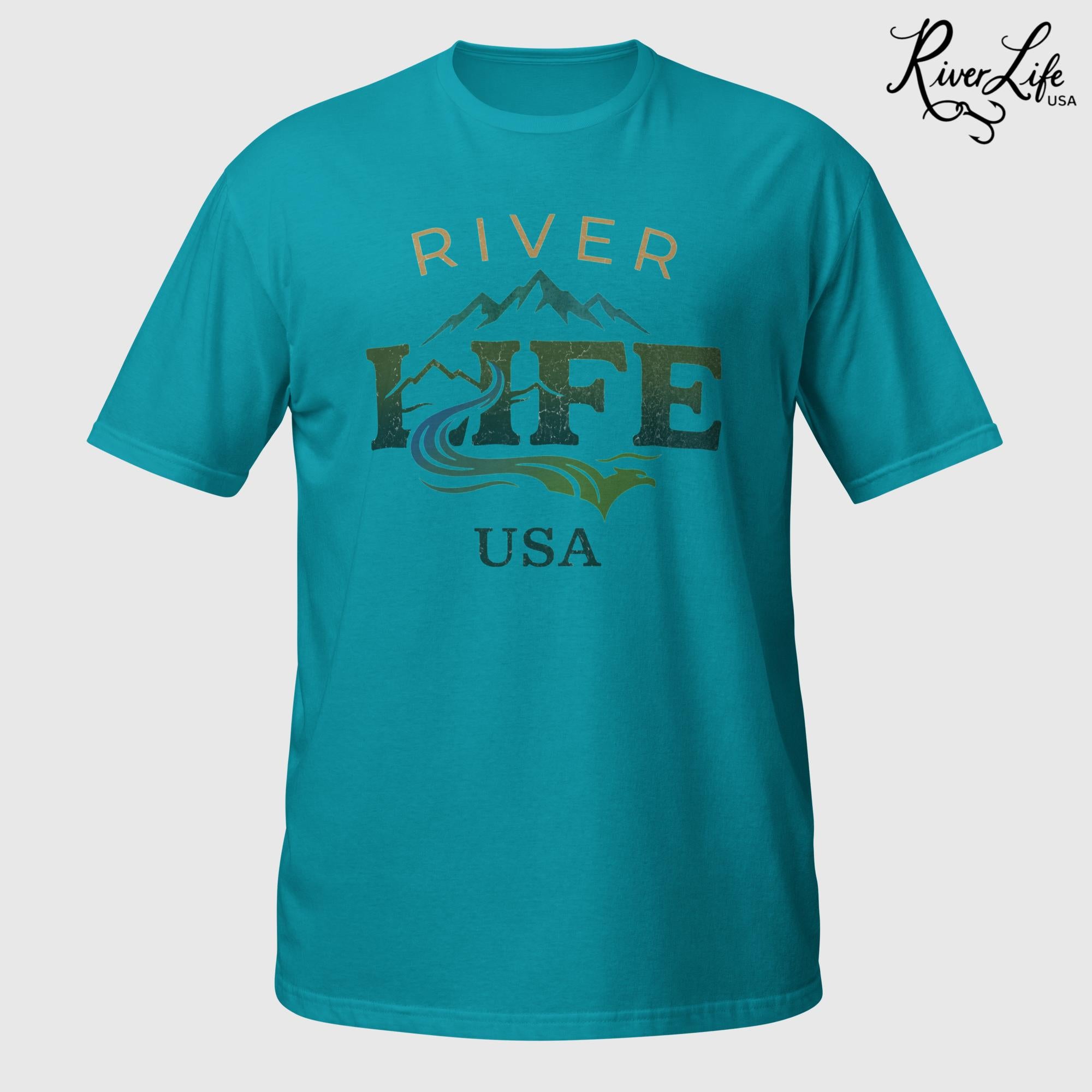 Spectrum | Short-Sleeve Unisex T-Shirt-Tropical Blue-River Life USA