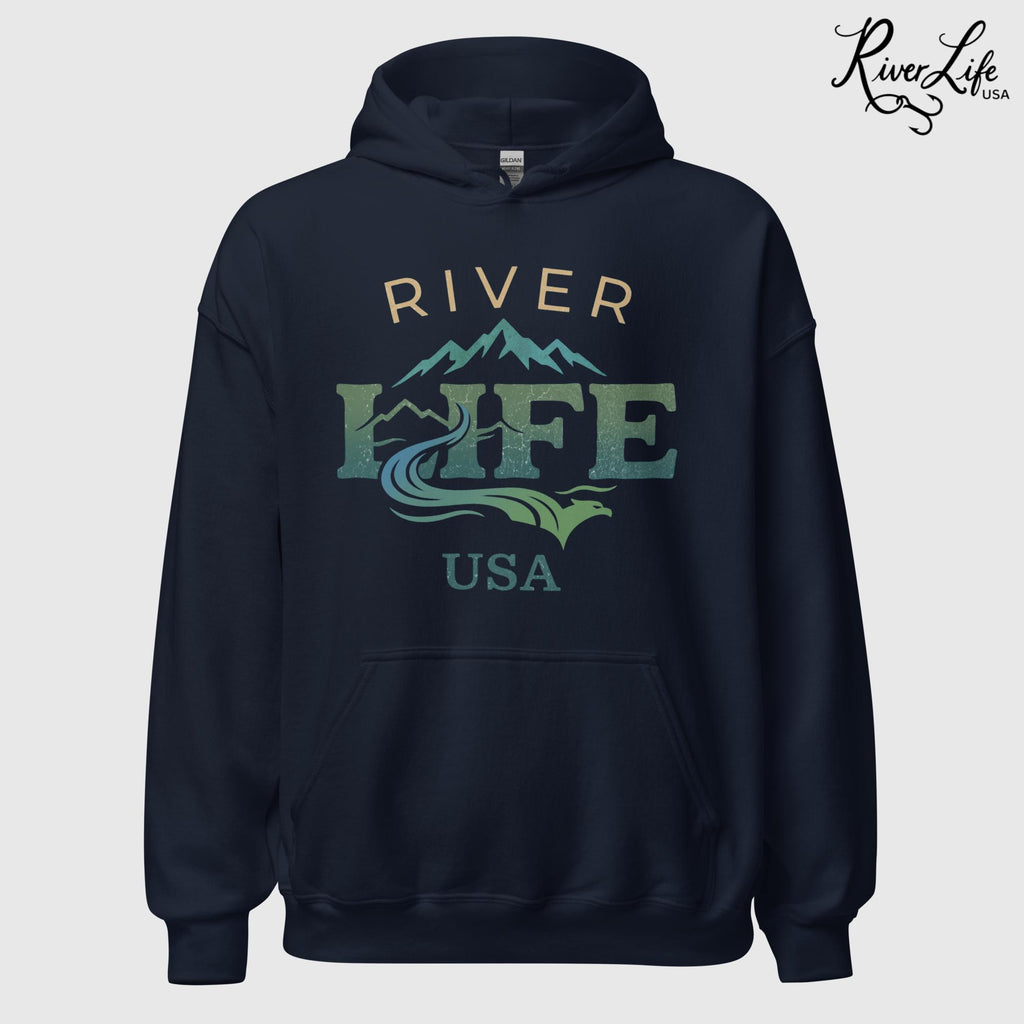 Spectrum | Unisex Pullover Hoodie-Navy-River Life USA