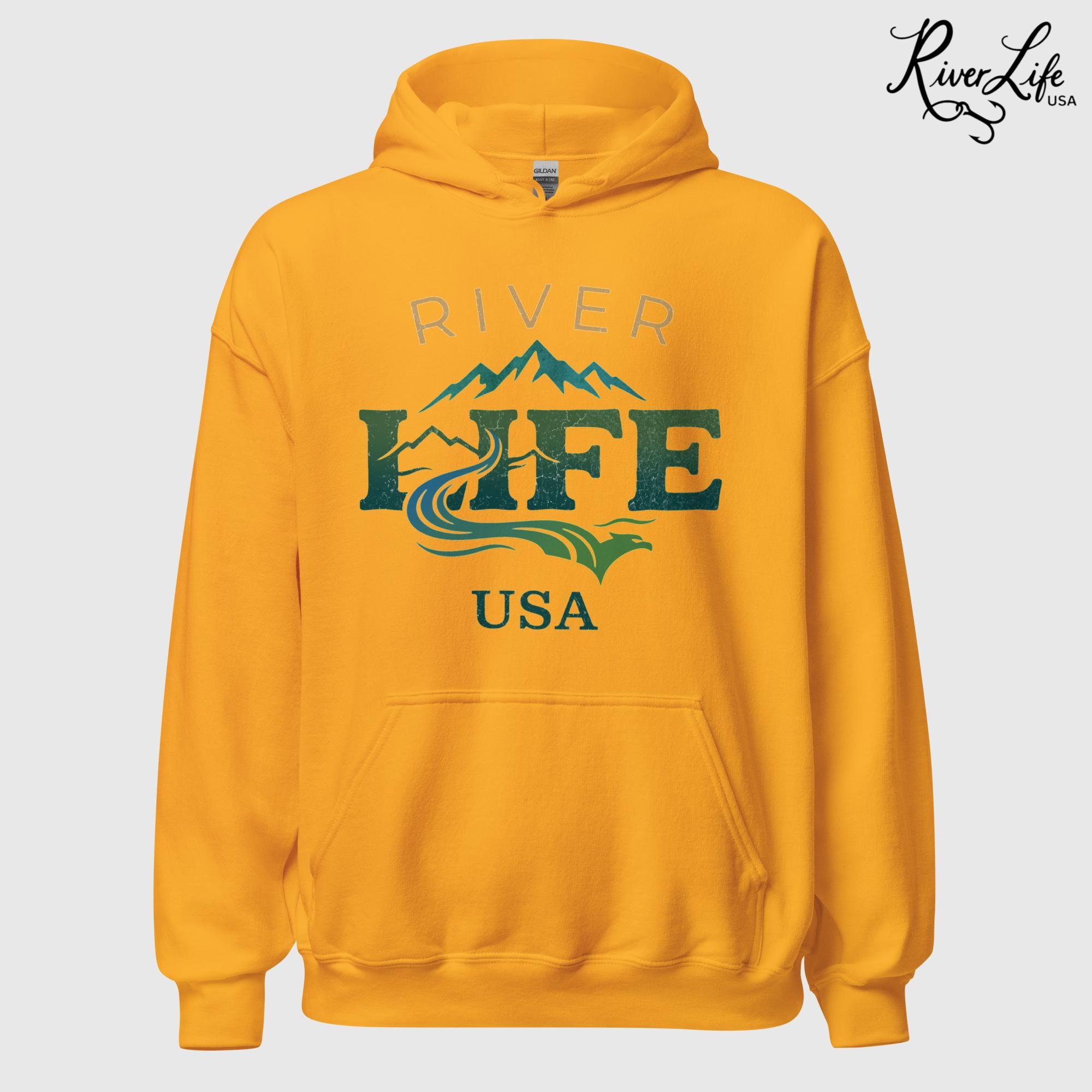 Spectrum | Unisex Pullover Hoodie-Gold-River Life USA
