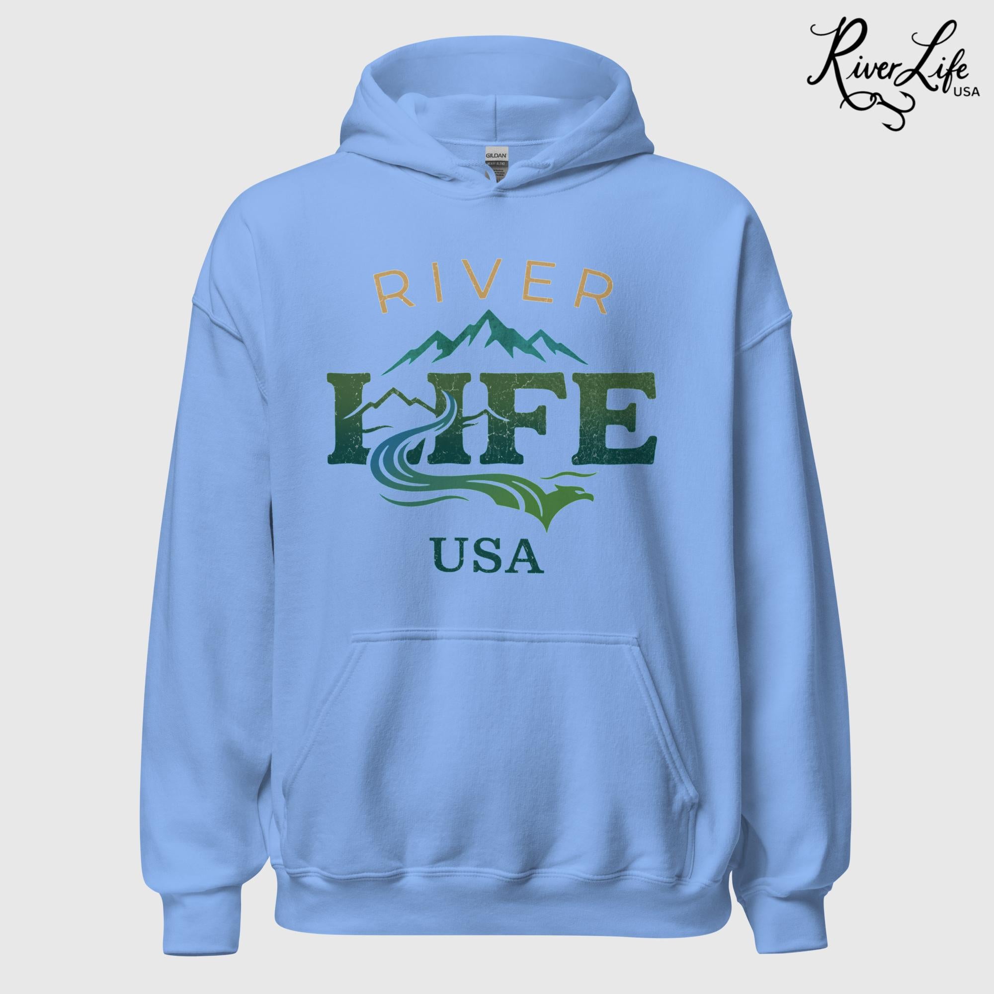 Spectrum | Unisex Pullover Hoodie-Light Blue-River Life USA