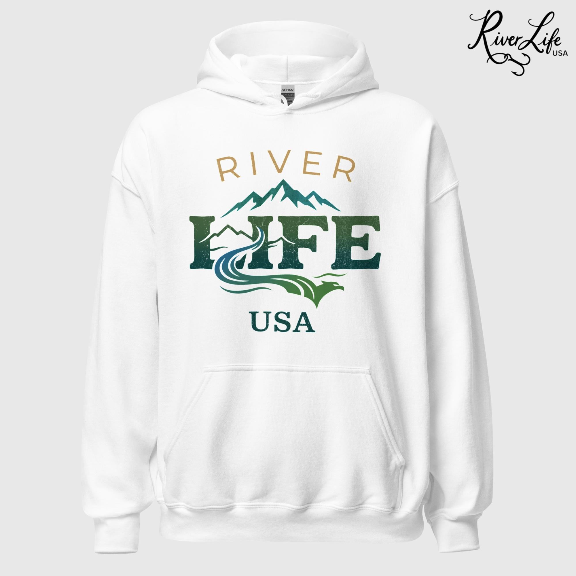 Spectrum | Unisex Pullover Hoodie-White-River Life USA