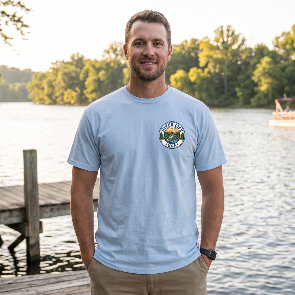 Toon Town | Short-Sleeve Unisex T-Shirt-Light Blue-River Life USA