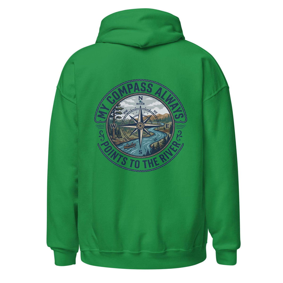 My Compass | Unisex Hoodie | Soft Outdoor River Pullover