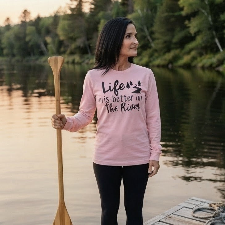 Life is Better on the River | Long-Sleeve Women's T-Shirt