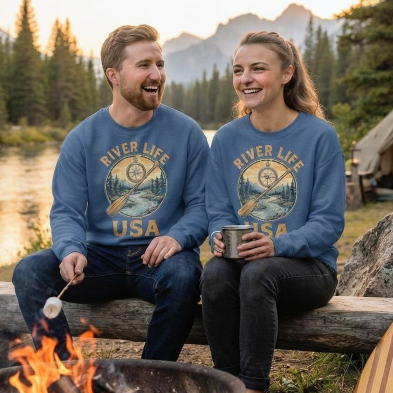 Proudly American | Unisex Crew Neck Sweatshirt