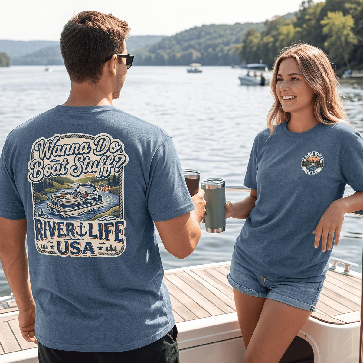 Wanna Do Boat Stuff? | Short-Sleeve Unisex T-Shirt