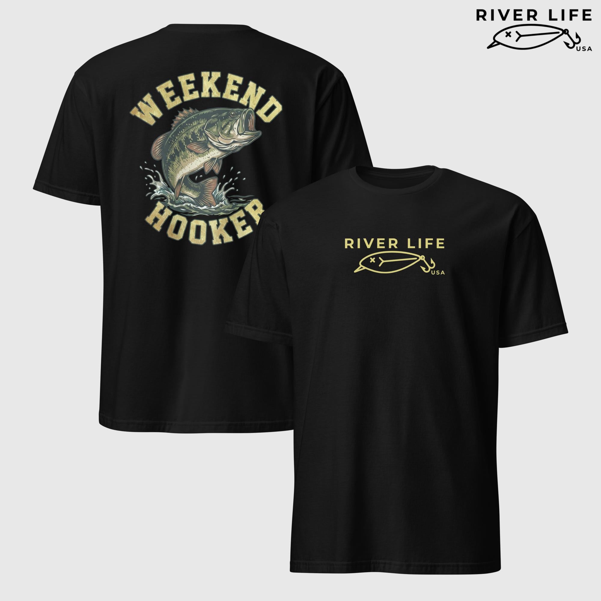 Weekend Hooker | Short-Sleeve Unisex T-Shirt-Black-River Life USA