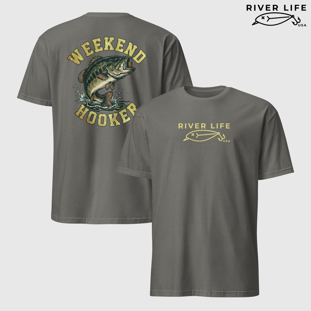 Weekend Hooker | Short-Sleeve Unisex T-Shirt-Charcoal-River Life USA