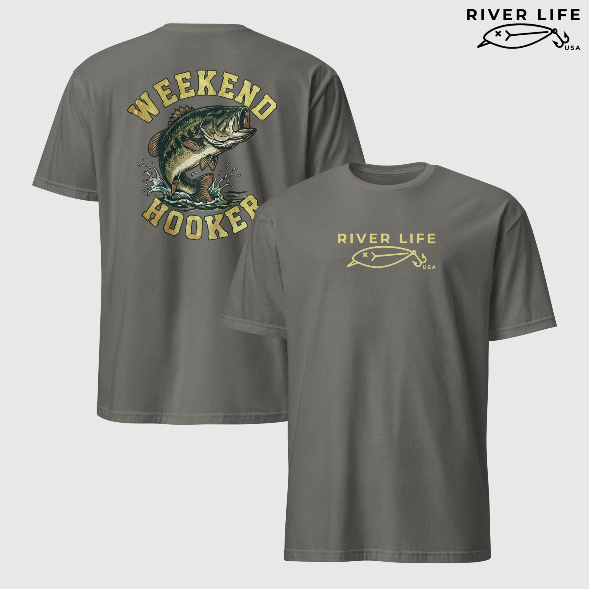 Weekend Hooker | Short-Sleeve Unisex T-Shirt-Charcoal-River Life USA