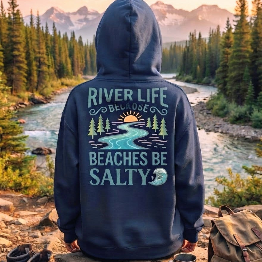 Beaches Be Salty | Women's Zip Hoodie