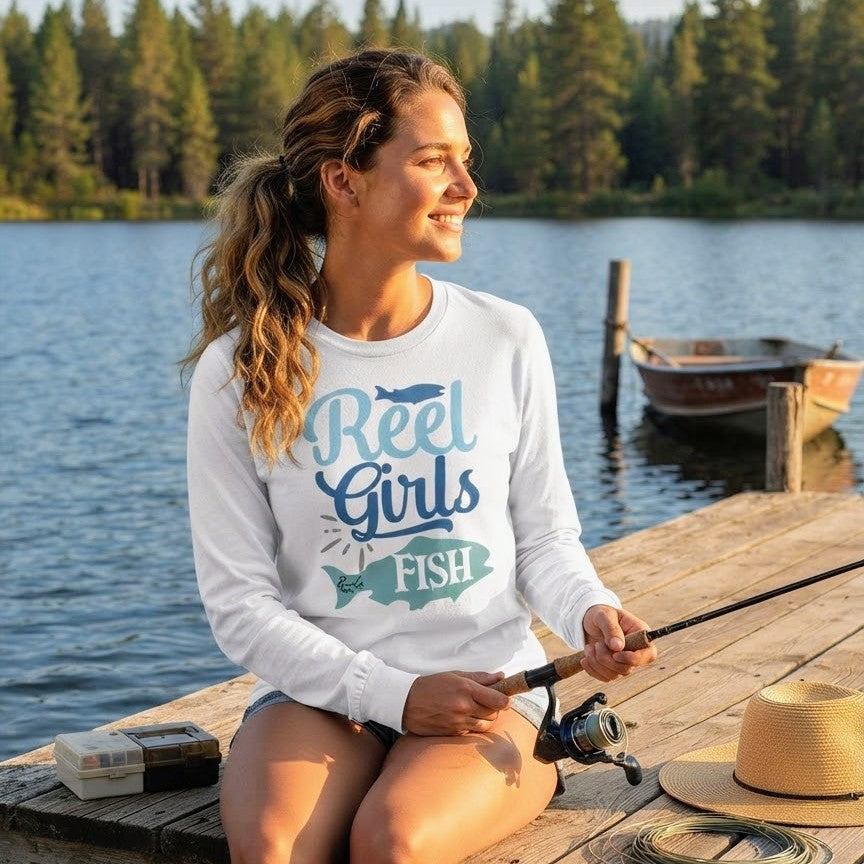 Reel Girls Fish | Long-Sleeve Women's T-Shirt