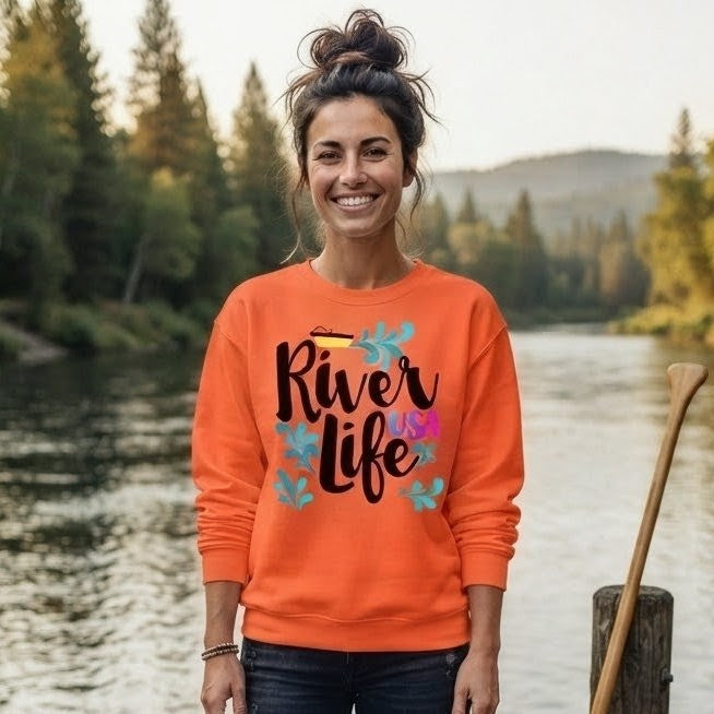 Yellow Boat | Women's Crew Neck Sweatshirt